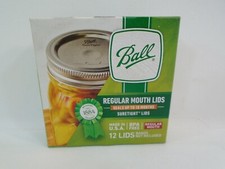 12 Ball Regular Small Mouth Canning Lids 1 Boxs -12 Brand New Made In USA