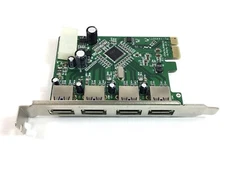 SYBA Qaud Port USB 3.0 Expansion Adapter SY-PEX20103 ~FAST~FREE~SHIPPING~