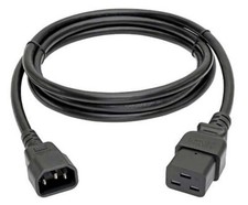 6FT IEC320 C14 To C19 Power Supply Adapter Cable For PDU Data Server Rack Farms
