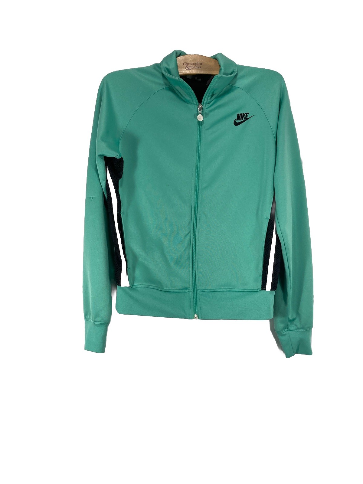 SACAI X NIKE Vintage Nike Kids S 4 6 Track Jacket verde nero giada giacca a vento cuffie