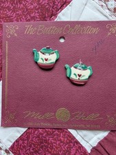 Tea Pot Button Mill Hill Button Collection Set Of 2 Buttons