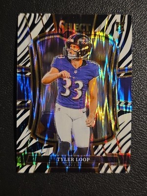 2025 Select - Tyler Loop Premier Level Zebra Shock Prizm (RC) (SSP) Ravens   