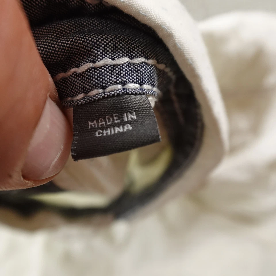 Camisa masculina fivela BKE L branca ajuste sob medida manga longa botão para cima caubói ocidental - Imagem 4 de 4