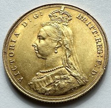 1887 Sovereign -  Victoria Jubilee British Gold Coin*751