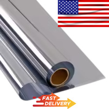 Window Tint One Way Mirror Film UV Heat Reflective Home Office Heat Insulation
