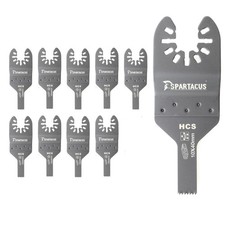 10 x Spartacus 10mm Oscillating Multi Tool Multitool Plunge Cutting Wood Blades