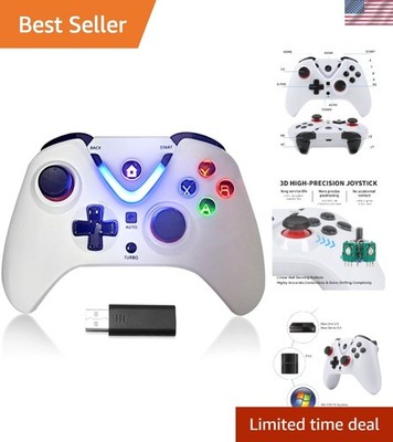 Wireless Gaming Controller with LED Lighting - Compatible with Xbox Series X/S