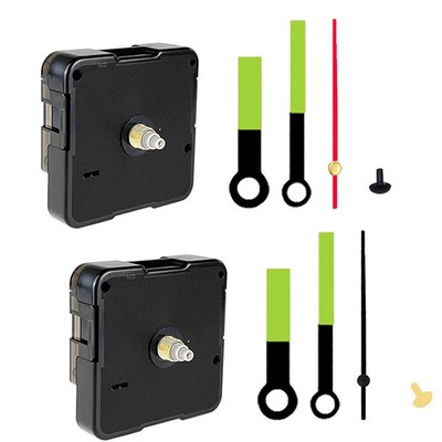 DIY Creative Projects 2PCS Quartz Clock Movement with Fluorescence Pointer Sets