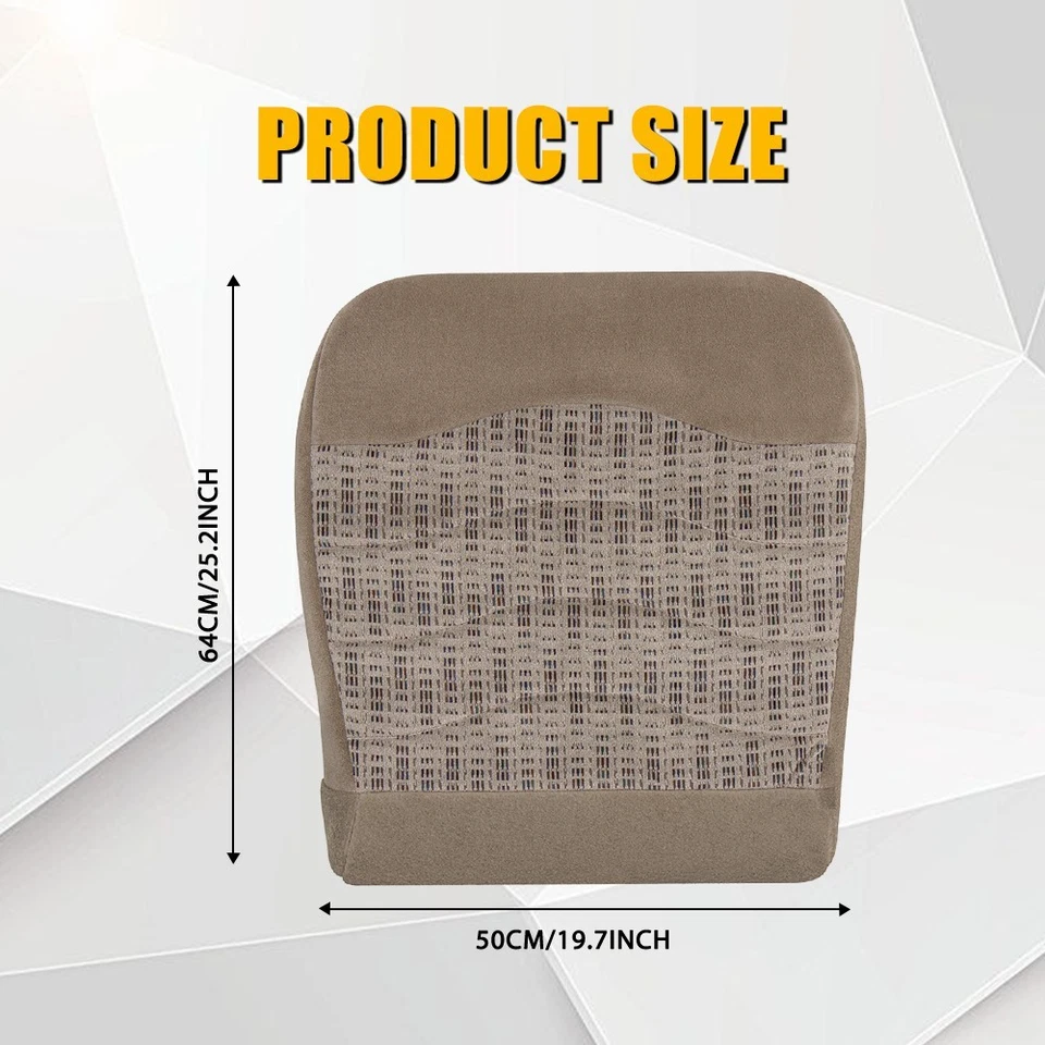 Driver Bottom Seat Cover For 99 2000 Ford F250 F350 F450 F550 Super Duty 1-5X - Image 3 of 4