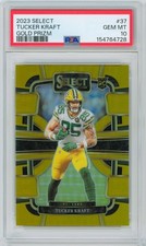 2023 PANINI SELECT GOLD PRIZM #37 TUCKER KRAFT ROOKIE RC /10 PSA 10