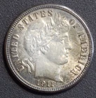 Uncirculated 1911 Barber Dime