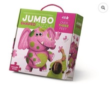 Jumbo Elephant 48-Piece Kids Floor Puzzle - Large Pieces, Ages 4-8, Multicolor