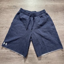 Under Armour Shorts Mens Medium Boys Sweatshorts Fleece Stretch Waist Pocket
