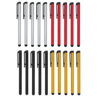20Pcs Pen Style Stylus Set for Phones Tablets Assorted Colors Lightweight