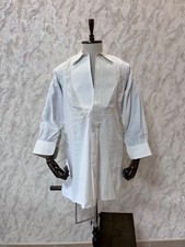 Antique French Vintage Man's Shirt Circa 1890s With Embroidery Gents Dress Shirt