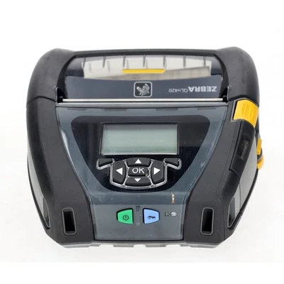 Impresora de etiquetas térmicas portátil Bluetooth Zebra QLn420 con batería y adaptador de CA Foto 1 de 4