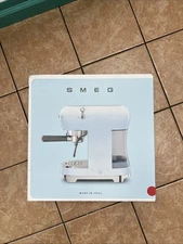 SMEG Retro Red Manual Espresso Machine Model ECF02RD - New