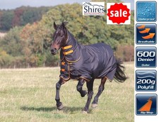 200g Turnout Rug Shires Tempest Medium weight Fixed Neck Combo Horse Rug 6'9"