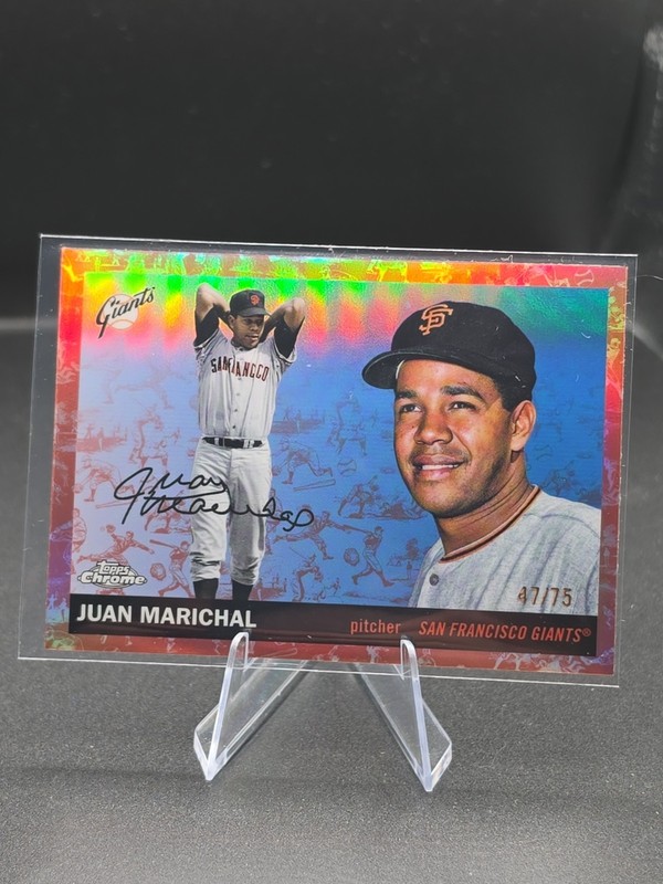 2025 Topps Chrome Platinum Anniversary Juan Marichal Rose Gold #208 /75