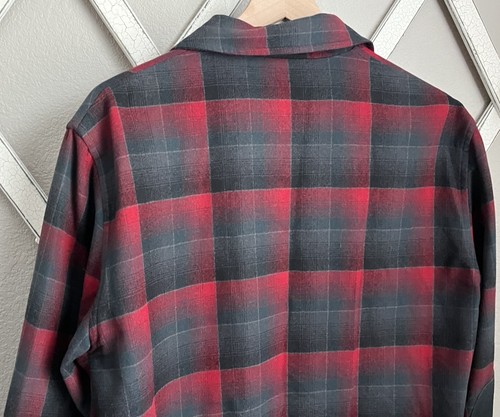 Vintage Pendleton Men's L Virgin Wool Plaid 3 Pocket Blazer Jacket - Picture 7 of 9