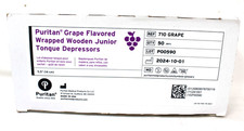 Puritan Medical 710 Wood Tongue Depressor Grape Flavor 5-1/2" - 41/BX