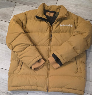 Timberland Puffer Jacket Men Size XL Beige