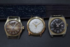 3 X Reloj De Pulsera Ruhla DDR Vintage Antiguo