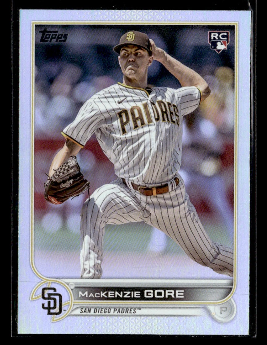 2022 Topps Update #US81 MacKenzie Gore Rainbow Foil Card San Diego Padres