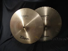 14" ZILDJIAN A series MASTERSOUND HI HAT CYMBALS, EXCELLENT, DEMO VIDEO!