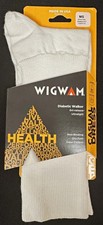 Wigwam Women's Diabetic Crew Socks White 1 Pair - Made in USA