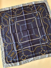 VTG Authentic Cartier Silk Scarf 85cm Square – Belts Motif