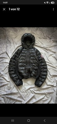 Canada Goose HyBridge Lite Down Jacket Mens Size M Full Zip Black Hoody