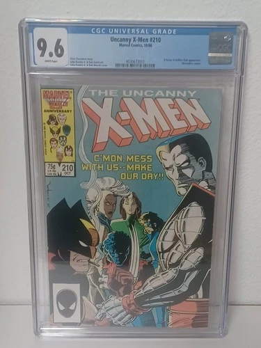 UNCANNY X-MEN #210 (Marvel Comics, 1986) CGC Graded 9.6 ~ White Pages