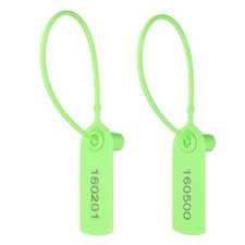 300pcs Plastic Tamper Seals, Security Seals Disposable Numbered Zip Ties, Green