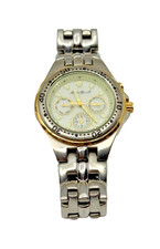 Eddie Bauer 3-Eye Chronograph #621 1002 Stainless Steel Two-Tone Watch (V)
