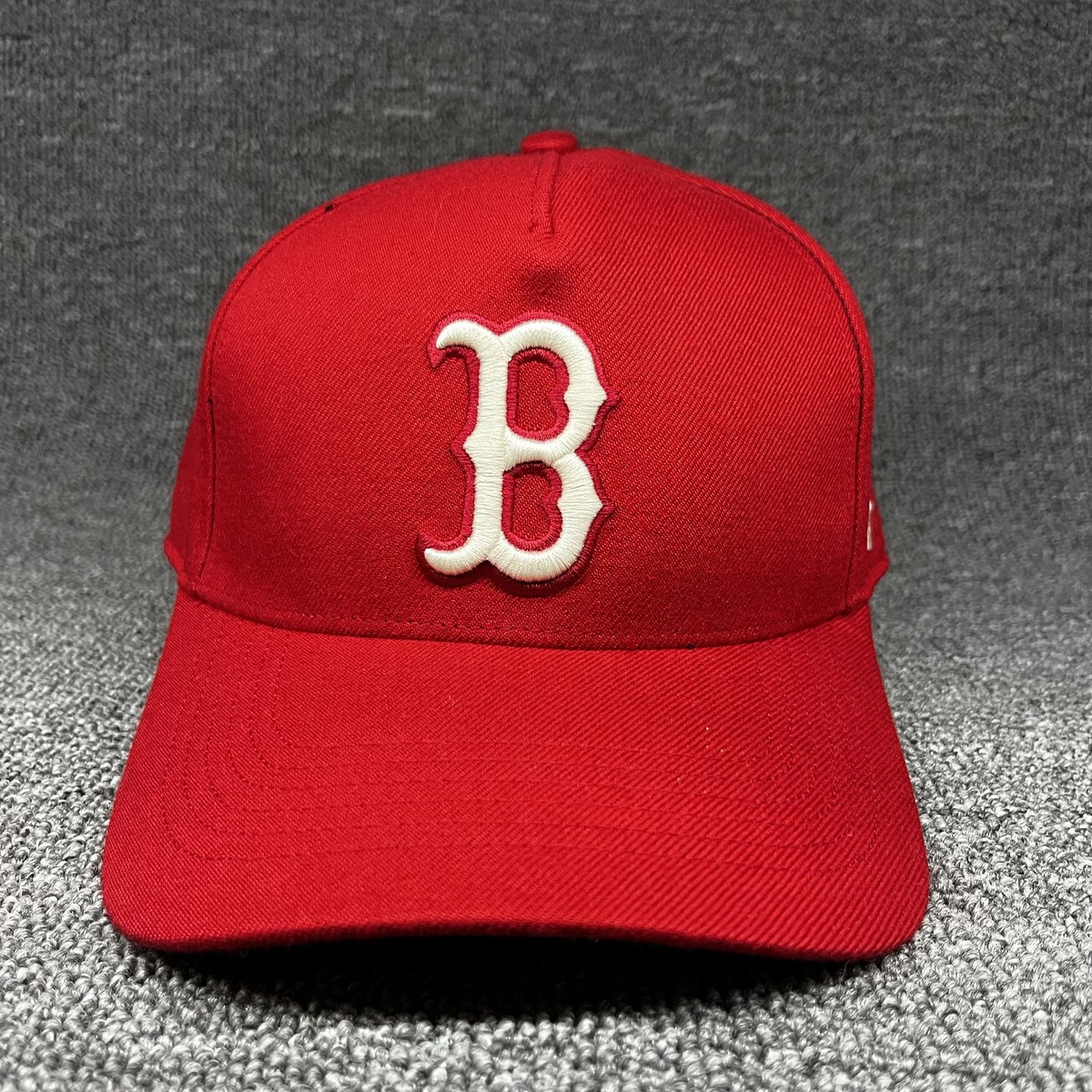 Boston Red Sox '47 Brand MVP Snapback Hat Red MLB Adjustable Cap Gray Underbrim
