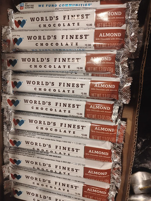 WORLD'S FINEST CHOCOLATE Almond (18)  x $2.00 Each Bars