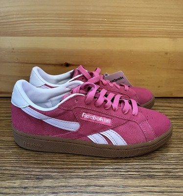 NWT Reebok Club C Grounds UK Pink Women Casual Tennis Shoes Size 6 100221372