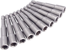 10pcs Power Nut Driver Set Magnetic 14 Hex Socket Set Quick Change Adapter So 10pcs Power Nut Driver Set Magnetic 14 Hex Socket Set Quick Change Adapter So