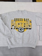 Vintage Green Bay Packers Sweatshirt Size Medium Crew Neck Made In USA