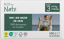Eco-Friendly Baby Diapers - 100 Plant-Based Materials on Skin, Soft, for Sensit