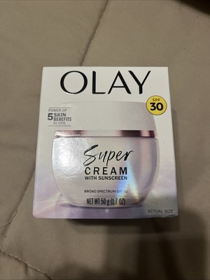 Olay Super Cream with Sunscreen SPF 30 - 1.7 Oz Exp 04/2027