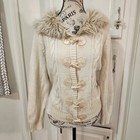 JUSTICE beige knit jacket- size 20 — photo 2