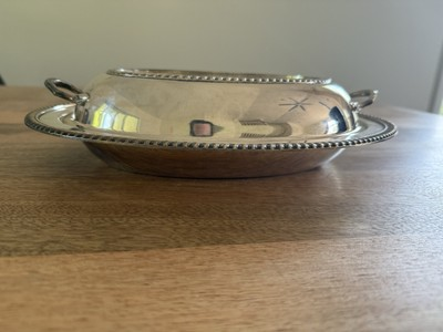 #ad #ad Crescent Silverware Manufacturing Co. Vintage Silver Covered Serving Dish 3157 $30.00