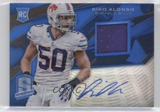 2013 Panini Spectra Rookie Blue Signature Materials 42/49 Kiko Alonso Auto 0v1