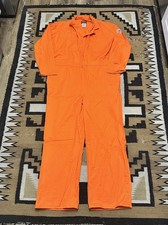 Bulwark FR Flame Resistant Coveralls Orange Size 50 CAT 2 NEW