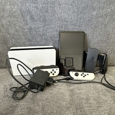 Nintendo Switch OLED Konsole 64GB Weiß mit Zubehörpaket Dock Joy-Cons & …