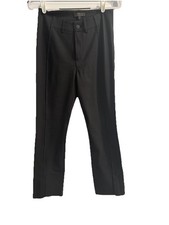 AYR Women's Size 6 Black The Sizzle Tonal Seamed Front Split Hem Dress Pants