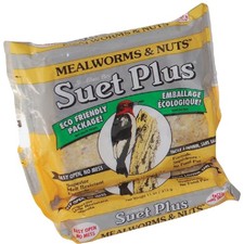Suet Plus 11 Oz. Mealworms Nuts Suet 212 Suet Plus 212 607899212127