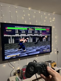 SEGA Saturn Console With 2 Controller and Cables Tested Working